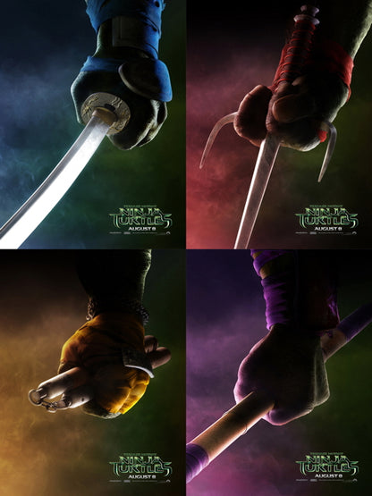 Teenage Mutant Ninja Turtles 2014 Movie Characters Art TMNT Wall Art Print Poster