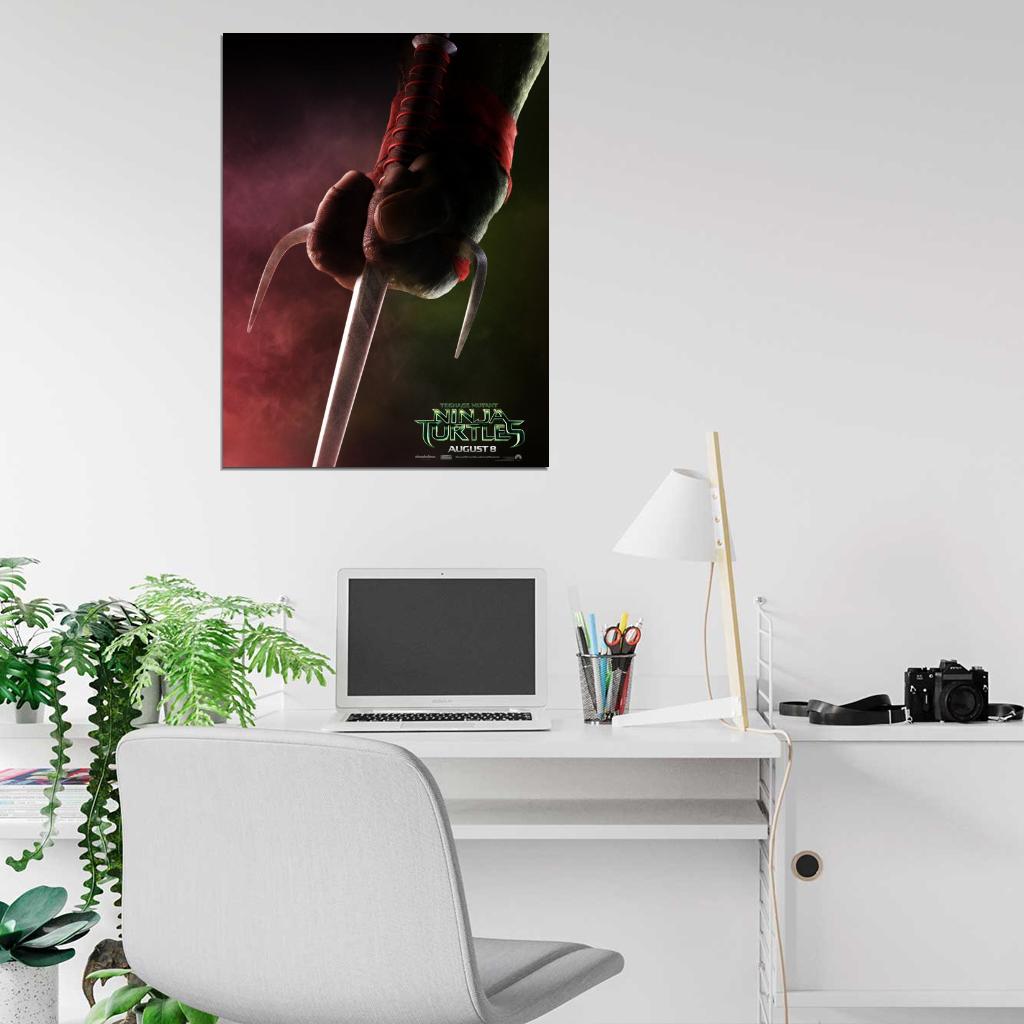 Raphael Teenage Mutant Ninja Turtles 2014 Movie Art TMNT Wall Art Print Poster