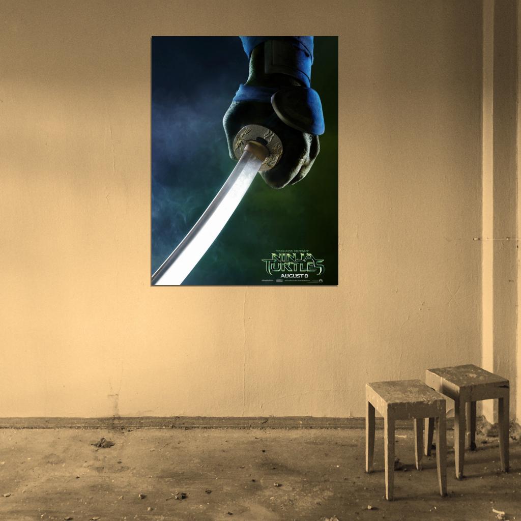 Leonardo Teenage Mutant Ninja Turtles 2014 Movie Art TMNT Wall Art Print Poster