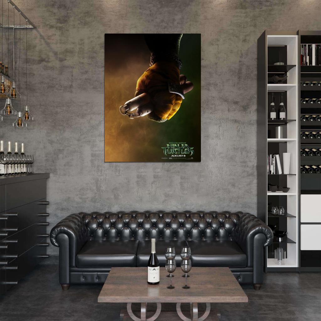 Michelangelo Teenage Mutant Ninja Turtles 2014 Movie Art TMNT Wall Art Print Poster