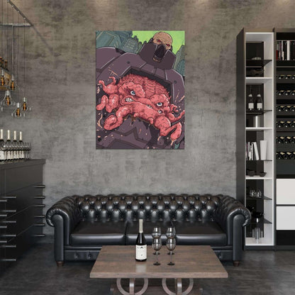 Krang Teenage Mutant Ninja Turtles Classic Awesome Art TMNT Wall Art Print Poster