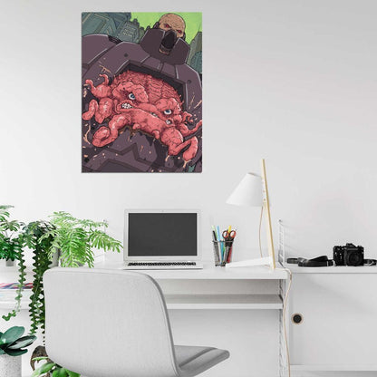 Krang Teenage Mutant Ninja Turtles Classic Awesome Art TMNT Wall Art Print Poster