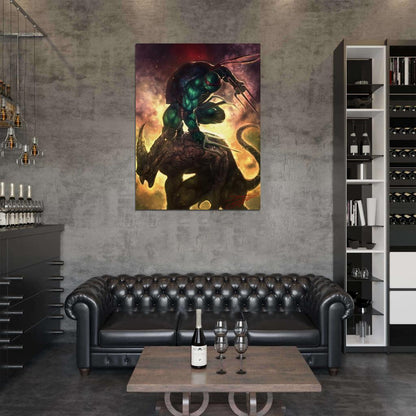 Raphael Teenage Mutant Ninja Turtles Awesome Dark Art TMNT Wall Art Print Poster