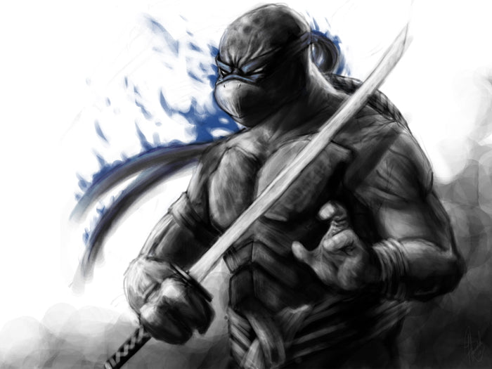 Leonardo Teenage Mutant Ninja Turtles Awesome Art TMNT Wall Art Print Poster