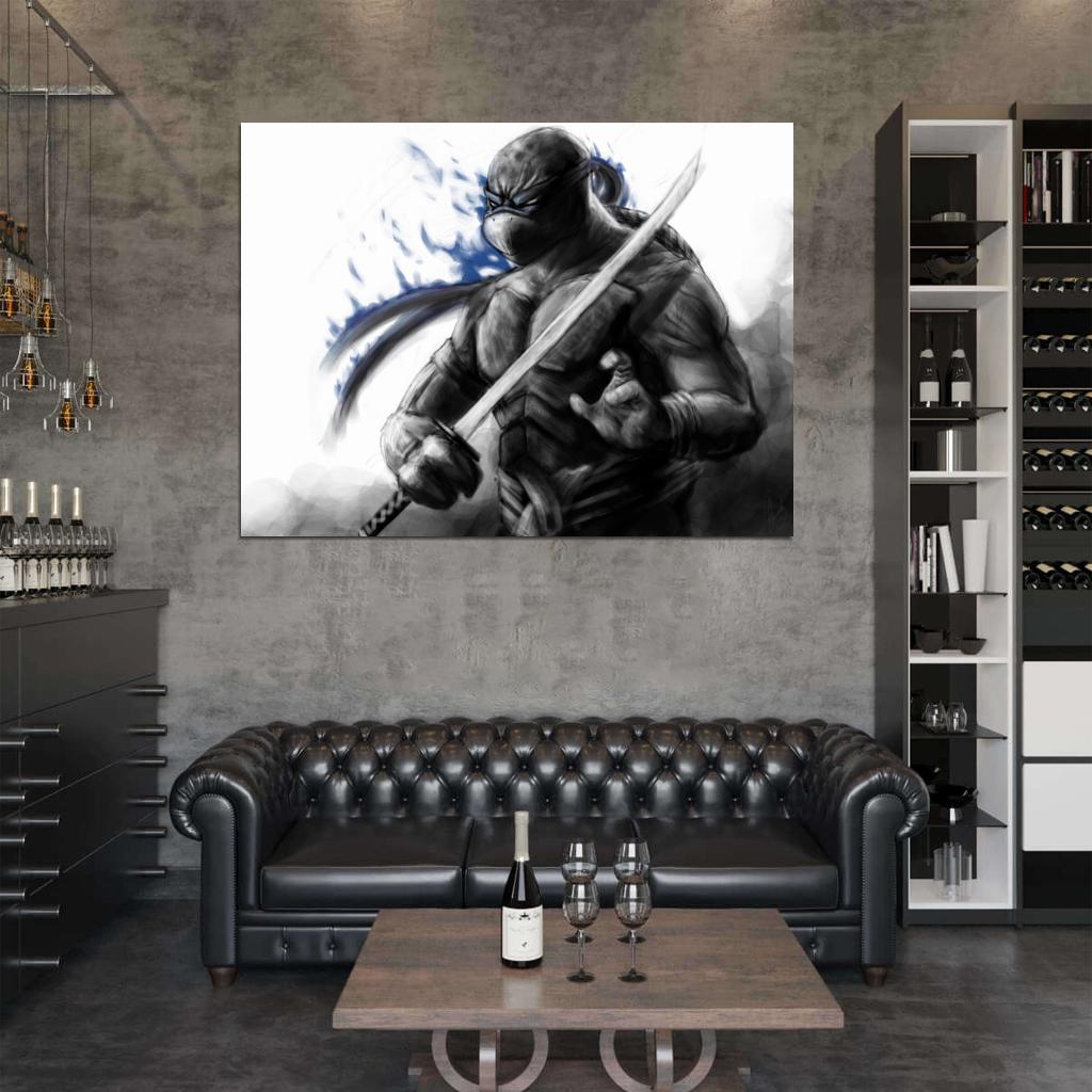 Leonardo Teenage Mutant Ninja Turtles Awesome Art TMNT Wall Art Print Poster