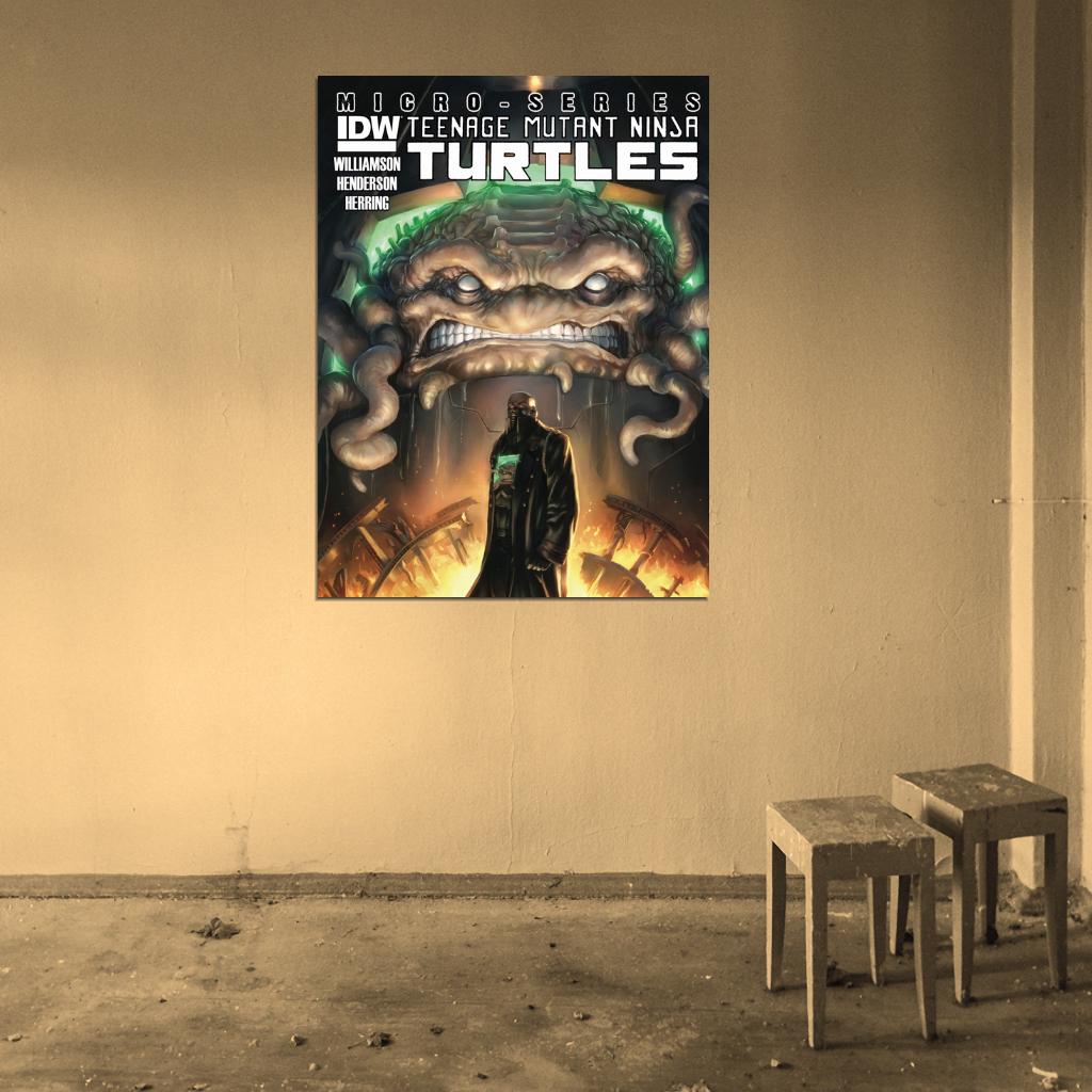 Krang Teenage Mutant Ninja Turtles Awesome Art TMNT Wall Art Print Poster