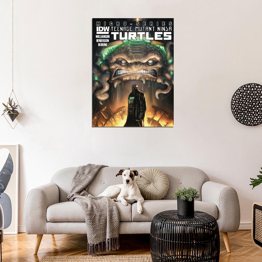 Krang Teenage Mutant Ninja Turtles Awesome Art TMNT Wall Art Print Poster
