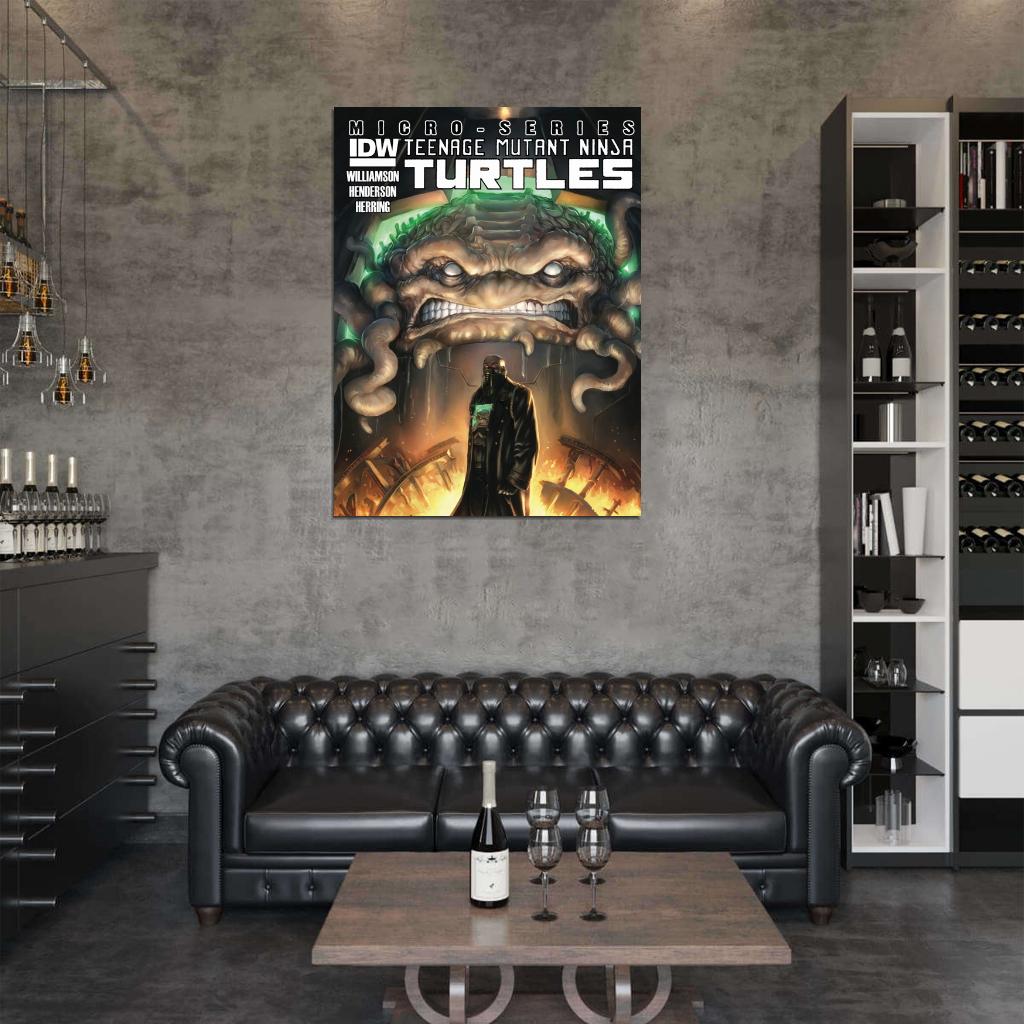 Krang Teenage Mutant Ninja Turtles Awesome Art TMNT Wall Art Print Poster