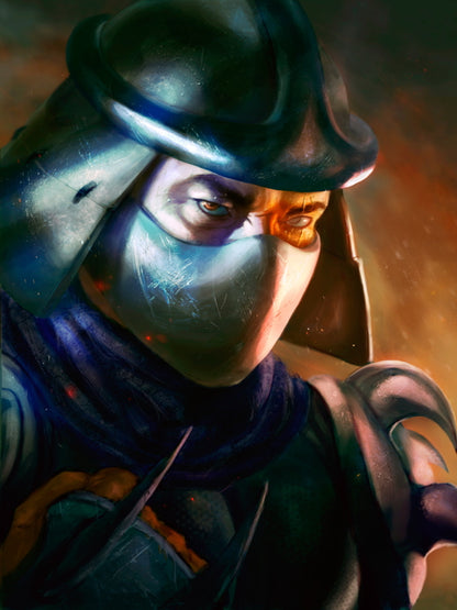 Shredder Teenage Mutant Ninja Turtles Awesome Classic Art TMNT Wall Art Print Poster