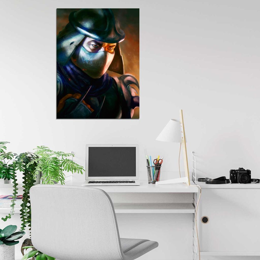 Shredder Teenage Mutant Ninja Turtles Awesome Classic Art TMNT Wall Art Print Poster