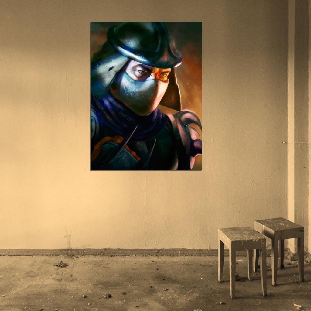 Shredder Teenage Mutant Ninja Turtles Awesome Classic Art TMNT Wall Art Print Poster