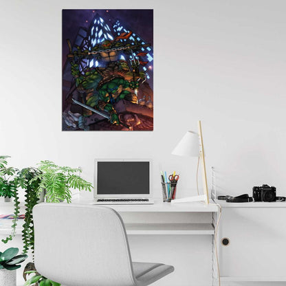Teenage Mutant Ninja Turtles Cool Art TMNT Wall Art Print Poster