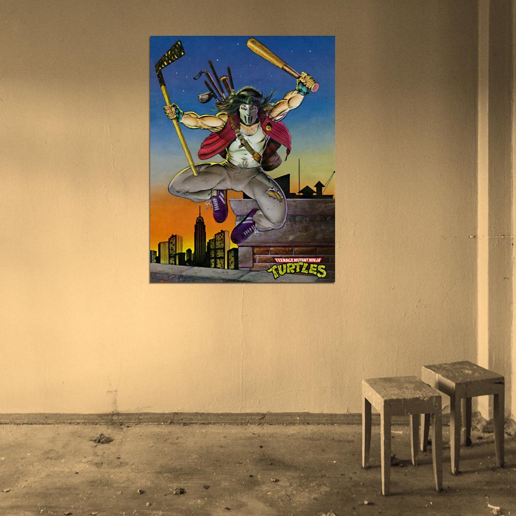 Casey Jones Teenage Mutant Ninja Turtles Cool Art TMNT Wall Art Print Poster