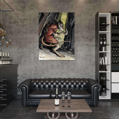 Master Splinter Teenage Mutant Ninja Turtles Awesome Art TMNT Wall Art Print Poster