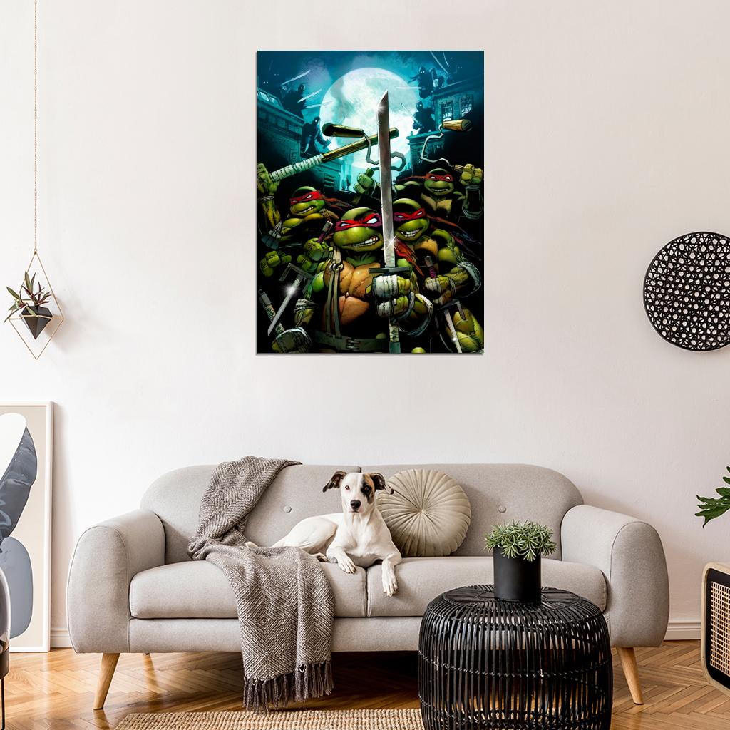 Teenage Mutant Ninja Turtles Red Masks Art TMNT Wall Art Print Poster