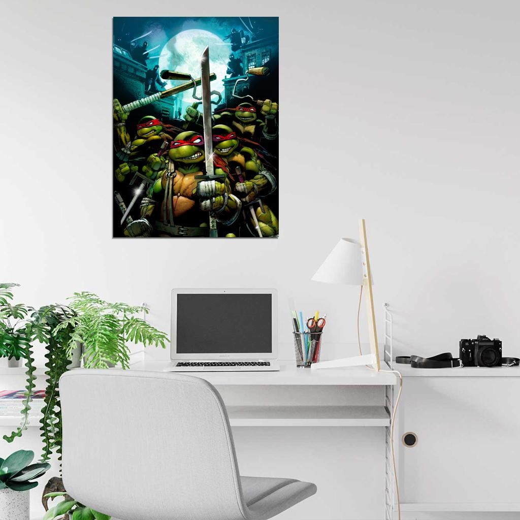 Teenage Mutant Ninja Turtles Red Masks Art TMNT Wall Art Print Poster
