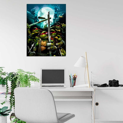 Teenage Mutant Ninja Turtles Red Masks Art TMNT Wall Art Print Poster