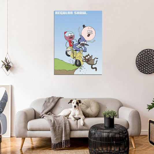 The Regular Show Characters Cool Funny Cartoon TV Series Art Wall Art Print Poster