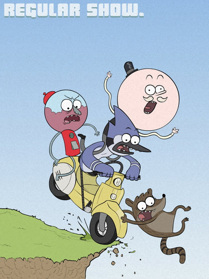 The Regular Show Characters Cool Funny Cartoon TV Series Art Wall Art Print Poster