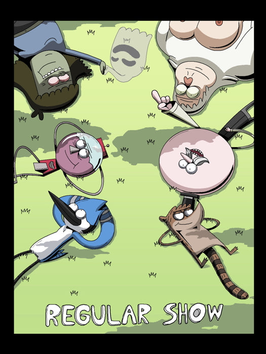 The Regular Show Characters Cool Funny Cartoon TV Series Art Wall Art Print Poster