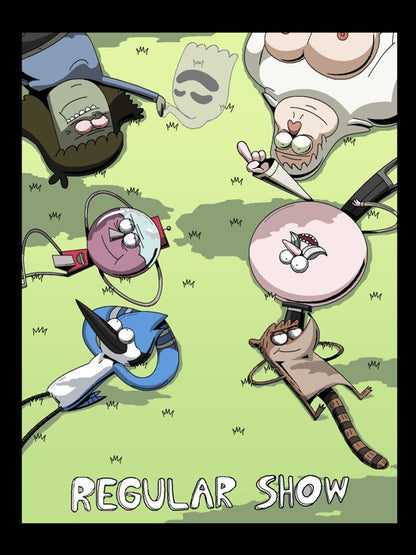 The Regular Show Characters Cool Funny Cartoon TV Series Art Wall Art Print Poster