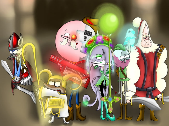 The Regular Show Characters Cool Funny Cartoon TV Series Art Wall Art Print Poster