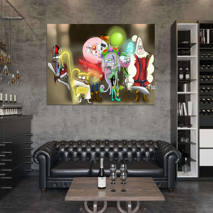 The Regular Show Characters Cool Funny Cartoon TV Series Art Wall Art Print Poster