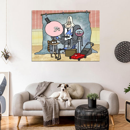 The Regular Show Characters Cool Funny Cartoon TV Series Art Wall Art Print Poster