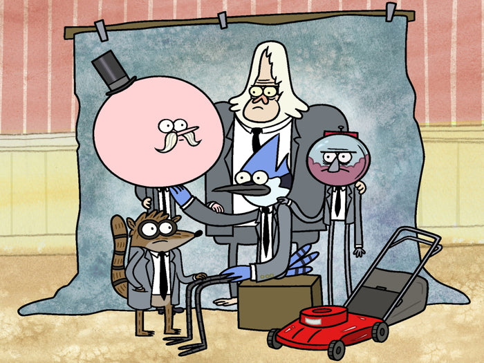 The Regular Show Characters Cool Funny Cartoon TV Series Art Wall Art Print Poster