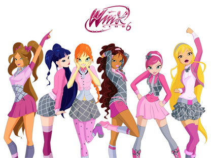 Winx Club Characters Cartoon TV Series Wall Art Print Poster