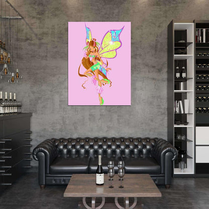 Winx Club Flora Sirenix Beautiful Cartoon TV Series Wall Art Print Poster