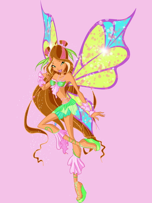 Winx Club Flora Sirenix Beautiful Cartoon TV Series Wall Art Print Poster