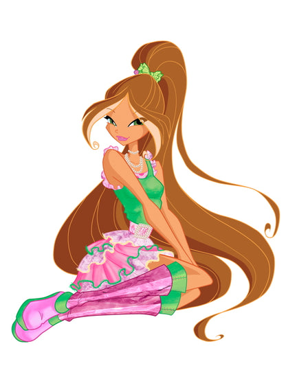 Winx Club Flora Beautiful Cartoon TV Series Wall Art Print Poster