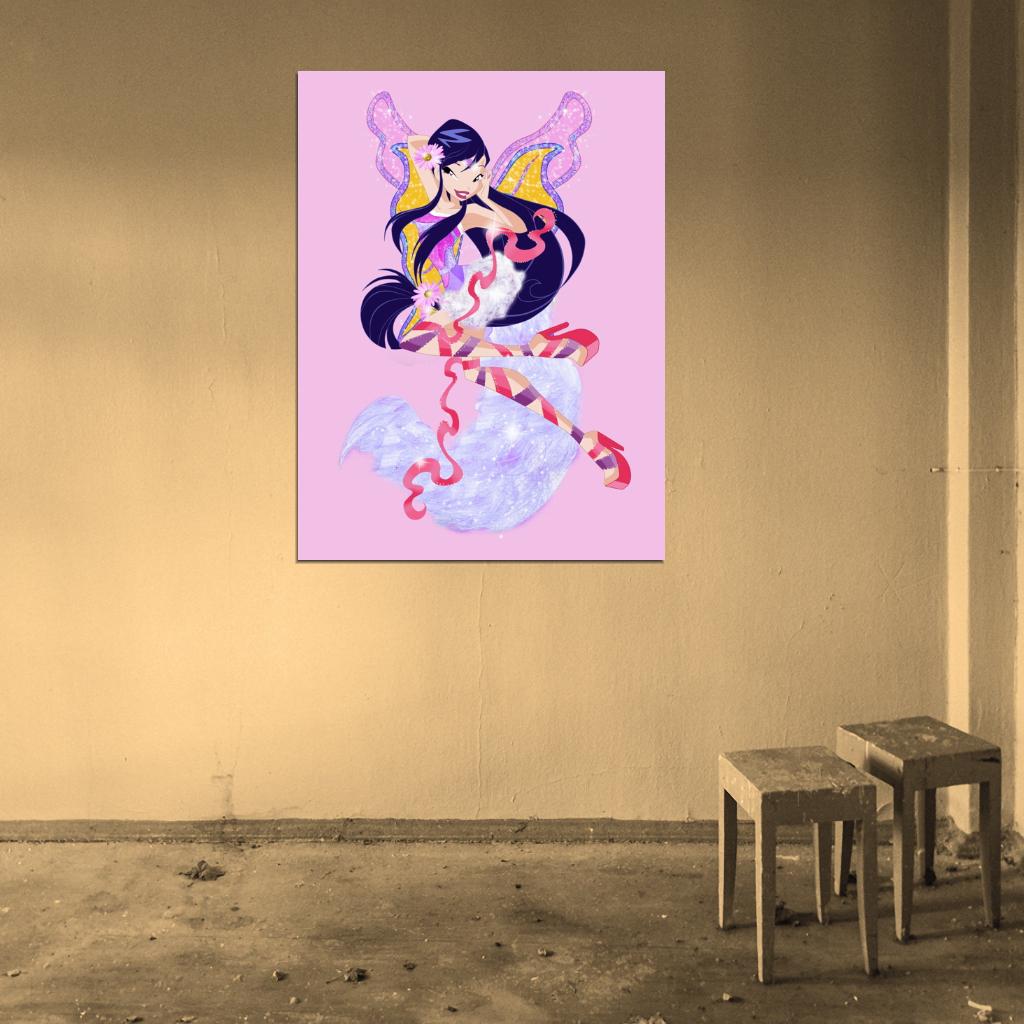 Winx Club Musa Sirenix Beautiful Cartoon TV Series Wall Art Print Poster