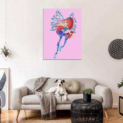 Winx Club Princess Bloom of Domino Sirenix Beautiful Cartoon TV Series Wall Art Print Poster
