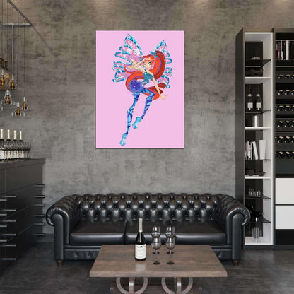 Winx Club Princess Bloom of Domino Sirenix Beautiful Cartoon TV Series Wall Art Print Poster