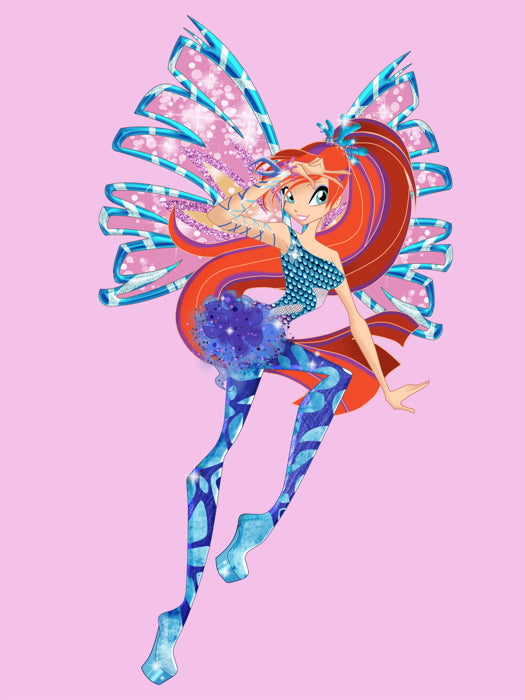Winx Club Princess Bloom of Domino Sirenix Beautiful Cartoon TV Series Wall Art Print Poster