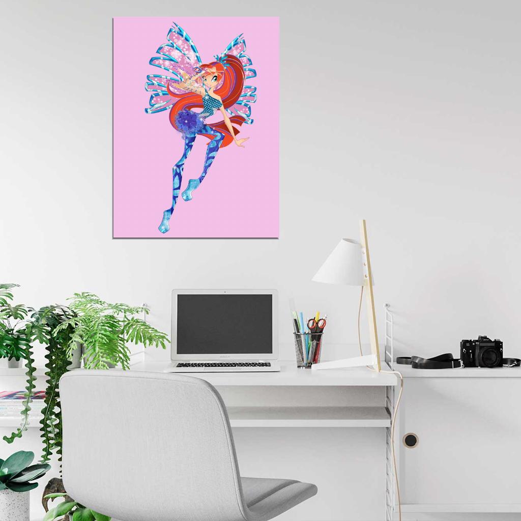 Winx Club Princess Bloom of Domino Sirenix Beautiful Cartoon TV Series Wall Art Print Poster