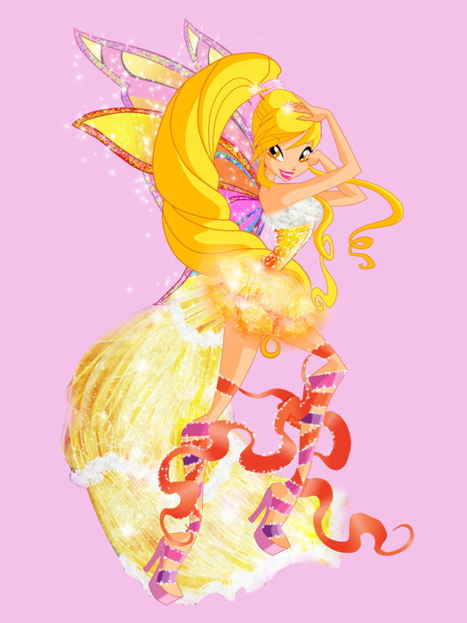Winx Club Princess Stella of Solaria Sirenix Beautiful Cartoon TV Series Wall Art Print Poster