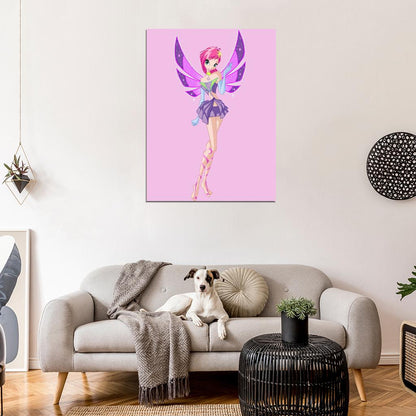 Winx Club Tecna Sirenix Beautiful Cartoon TV Series Wall Art Print Poster