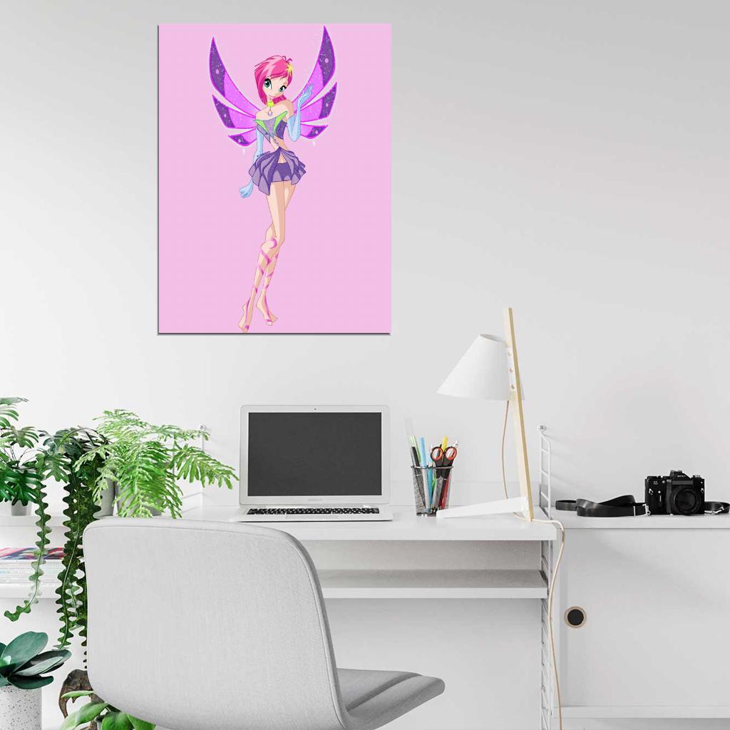 Winx Club Tecna Sirenix Beautiful Cartoon TV Series Wall Art Print Poster