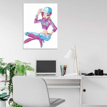 Winx Club Tecna Beautiful Cartoon TV Series Wall Art Print Poster