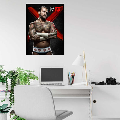 CM Punk Phil Brooks Wrestling Wall Art Print Poster