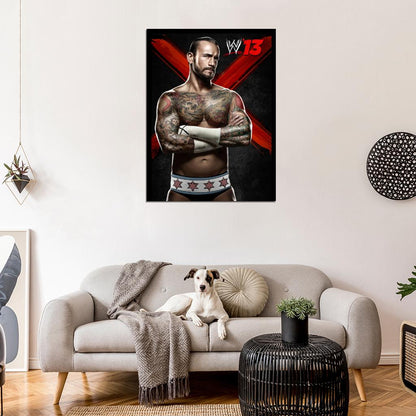 CM Punk Phil Brooks Wrestling Wall Art Print Poster