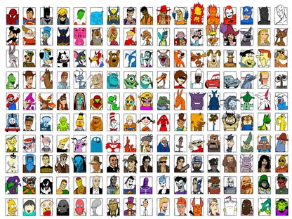 Best Movie Video Game Comics Characters Amazing Art Part 1 Wall Art Print Poster