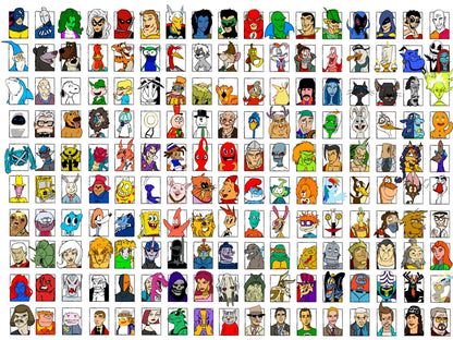 Best Movie Video Game Comics Characters Amazing Art Part 2 Wall Art Print Poster