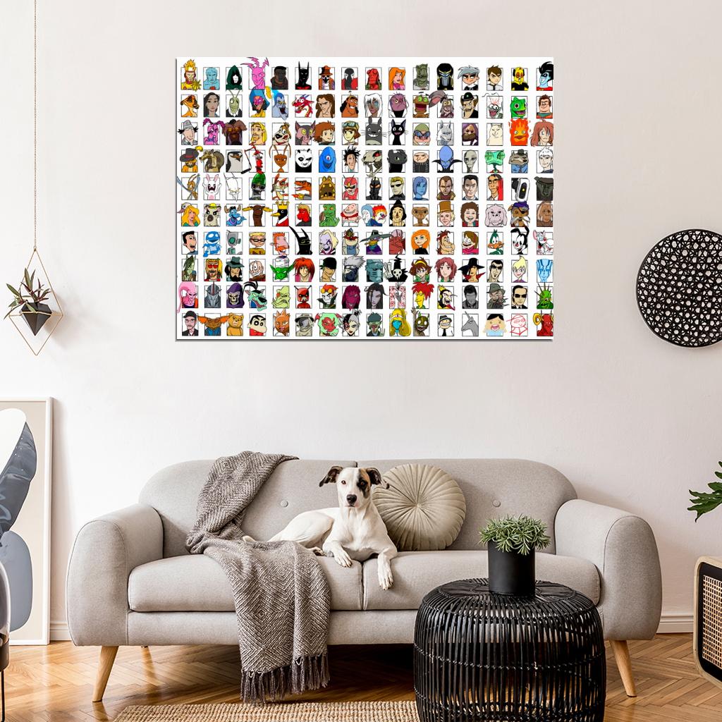 Best Movie Video Game Comics Characters Amazing Art Part 3 Wall Art Print Poster