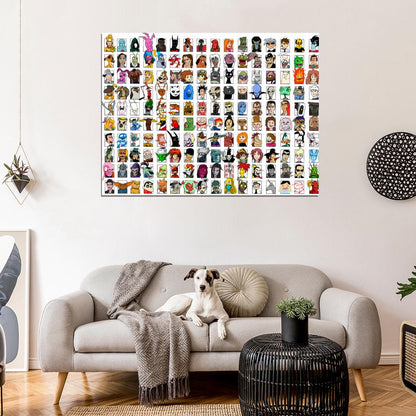 Best Movie Video Game Comics Characters Amazing Art Part 3 Wall Art Print Poster