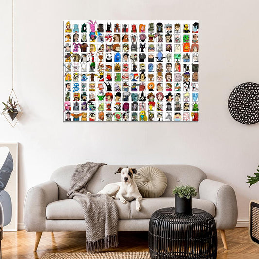 Best Movie Video Game Comics Characters Amazing Art Part 3 Wall Art Print Poster