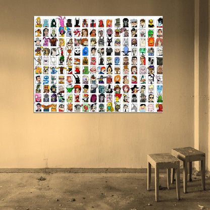 Best Movie Video Game Comics Characters Amazing Art Part 3 Wall Art Print Poster